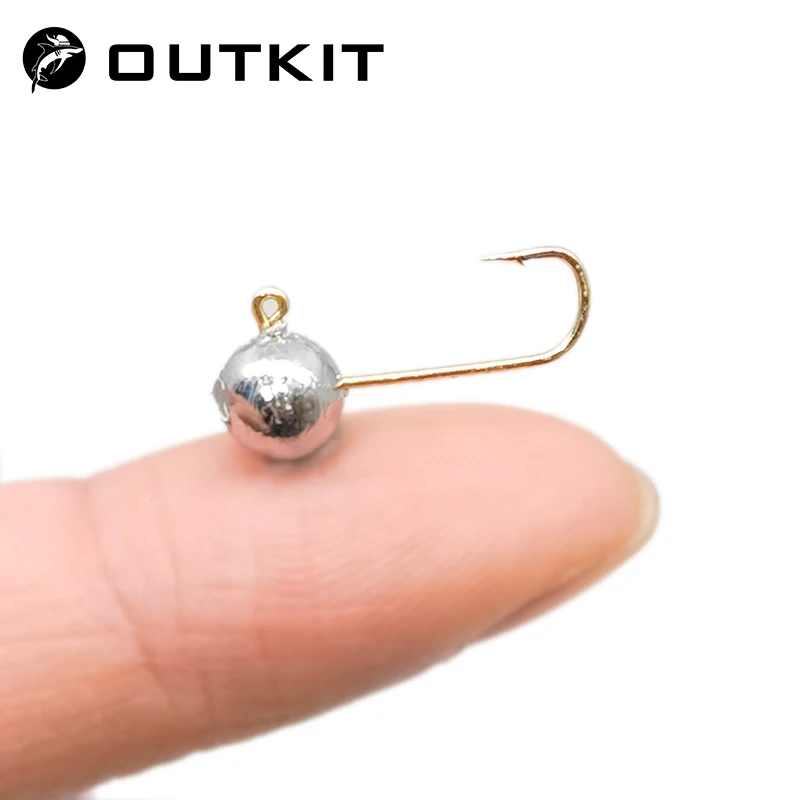 Fishing Hook Offset - OUTKIT 10 Mini Đầu Jig Móc