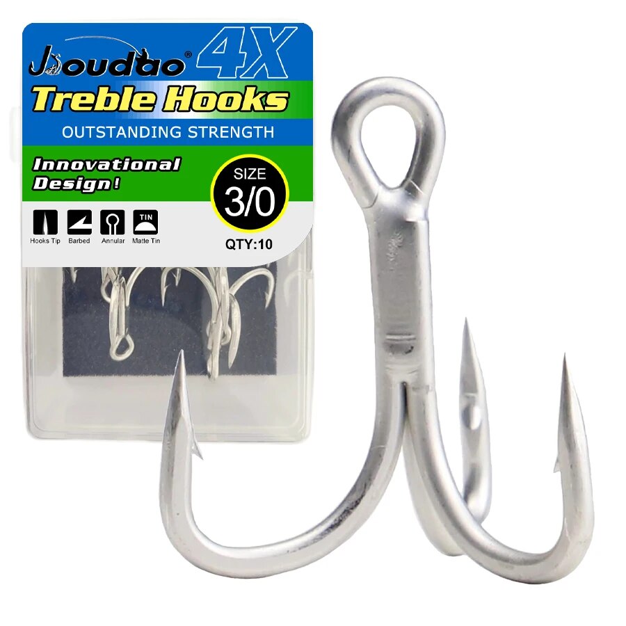 Fishing Hook Offset - Fishing Treble Hooks High Carbon Steel
