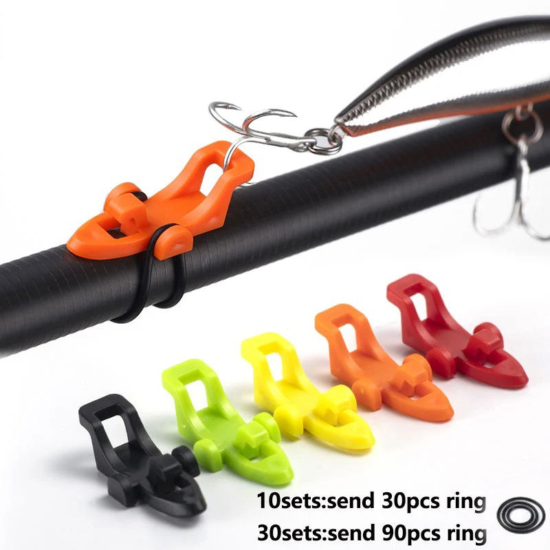 Fishing Hook Box - 1-10pcs Fishing Rod Pole Hook Keeper
