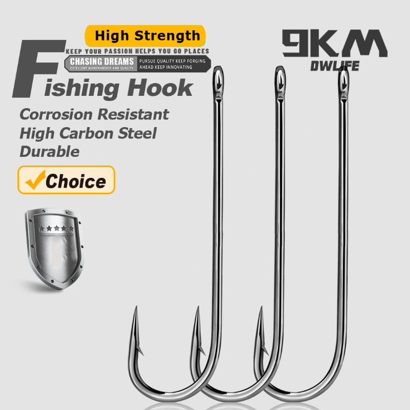 Fishing Hook Barbless - Fishing Hooks Long Shank Hooks Barbed