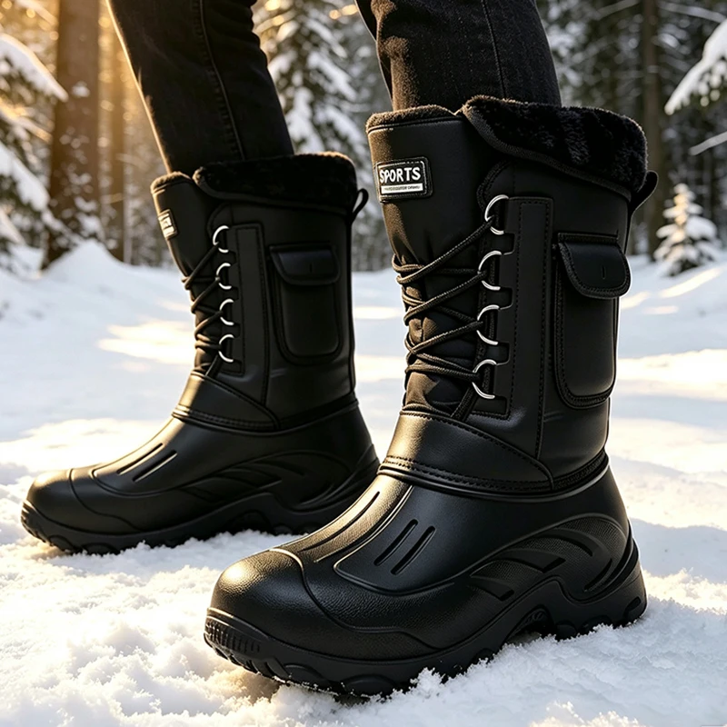 Fishing Hook - Men Winter Snow Boots Outdoor Fishing