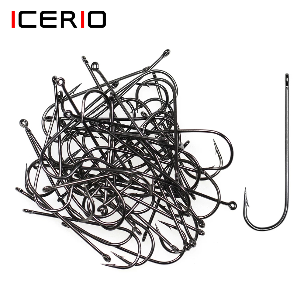 Fishing Hook Barbless - ICERIO 100 Chiếc 16 # -