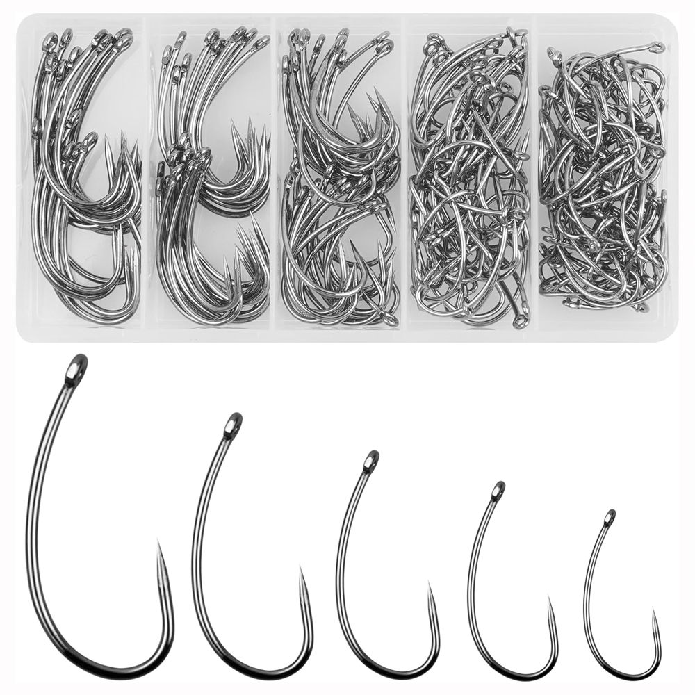 180PCS Barbless Fishing Hooks  - đánh giá và giá Fishing Hook Circle