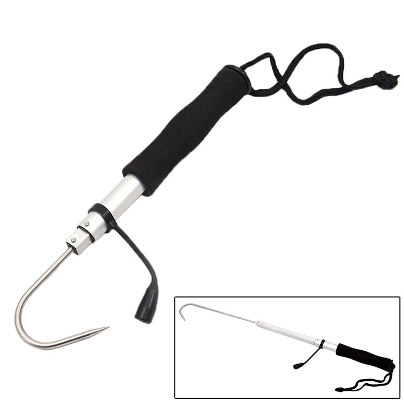 Telescopic Retractable Fish Ga - đánh giá và giá Fishing Hook Stainless Steel