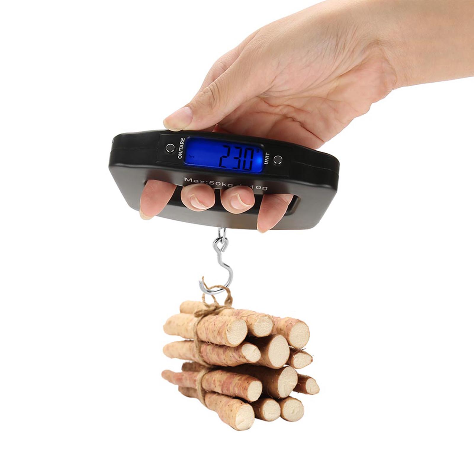 50kg Digital Fishing Scale 10g - đánh giá và giá Fishing Hook