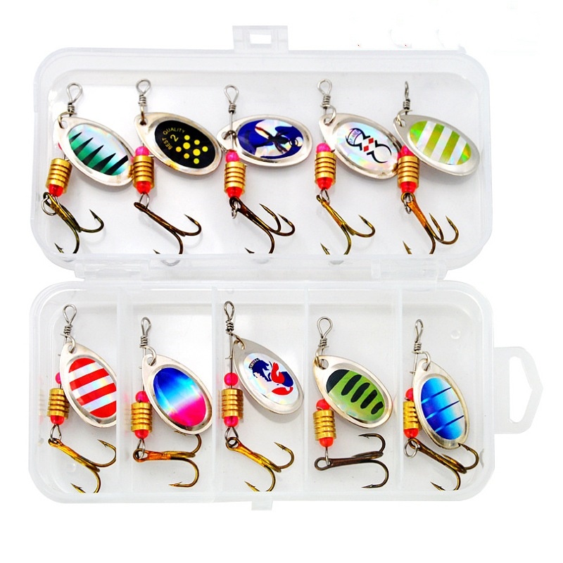 Fishing Lure Spinner Rotation  - đánh giá và giá Fishing Hook Treble