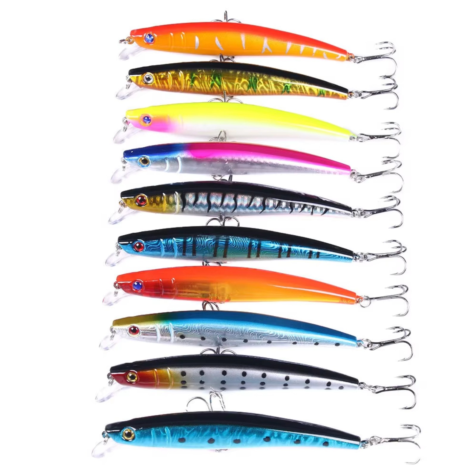 Minnow Fishing Lure 110mm 13g  - đánh giá và giá Fishing Hook Treble