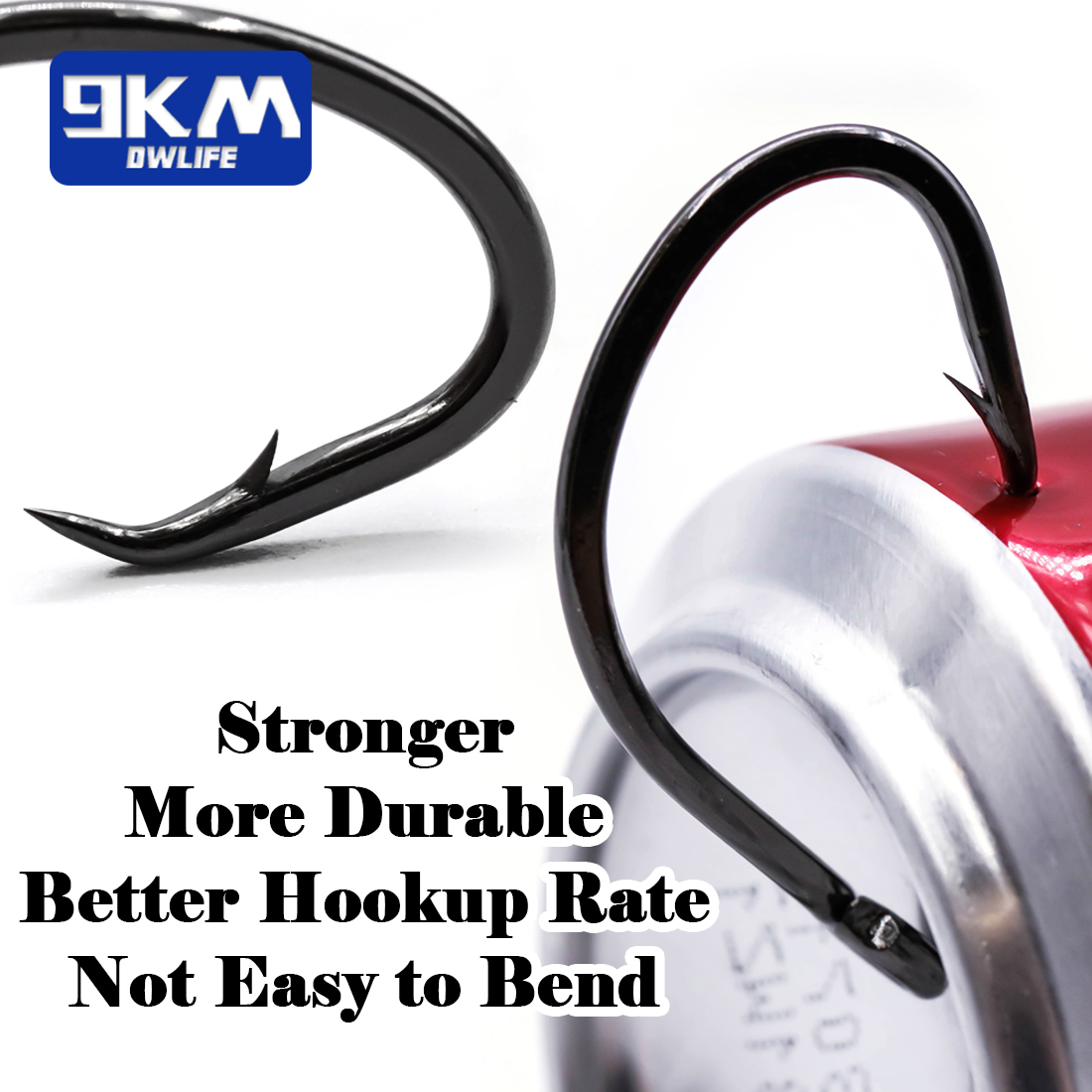 9KM Circle Hooks 25~50Pcs Salt - đánh giá và giá Fishing Hook Circle