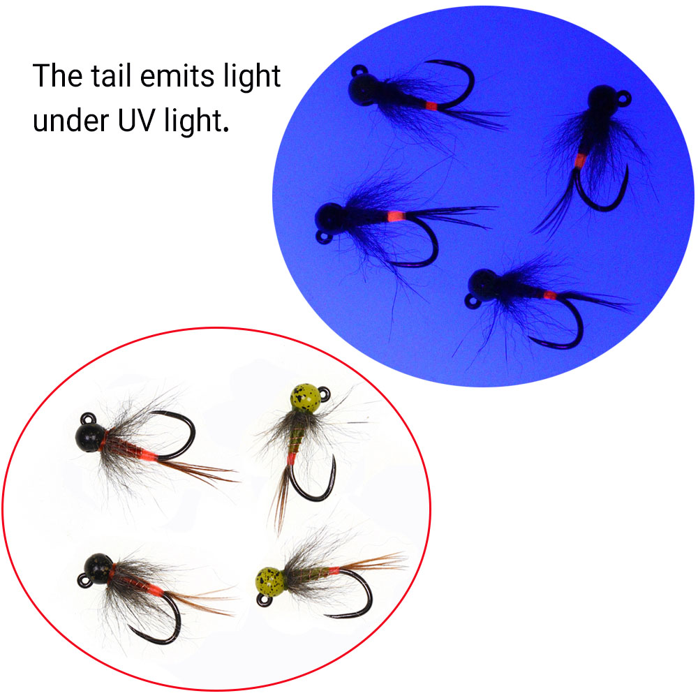 6PCS Jig Tungsten Bead Head Ny - đánh giá và giá Fishing Hook Barbless