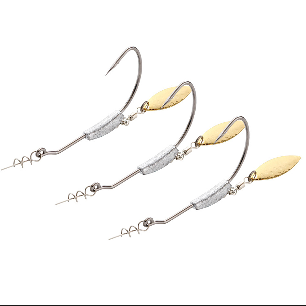 ATUENO 4 Bù Đắp Móc Câu Cá Có  - đánh giá và giá Fishing Hook Offset