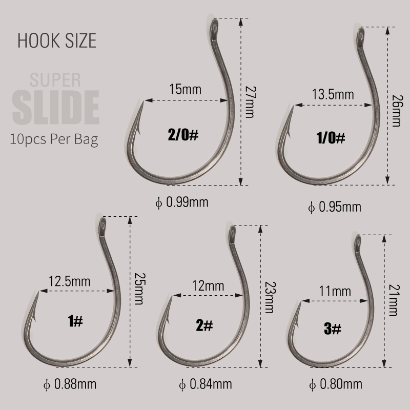 LUREHOLIC PTFE Super Slide Wac - đánh giá và giá Fishing Hook Offset