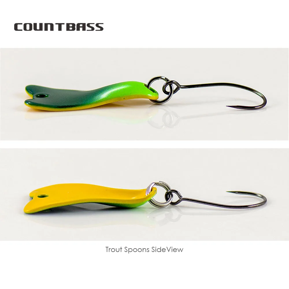 COUNTBASS 5/64Oz 2G Đúc Thìa C - đánh giá và giá Fishing Hook Barbless