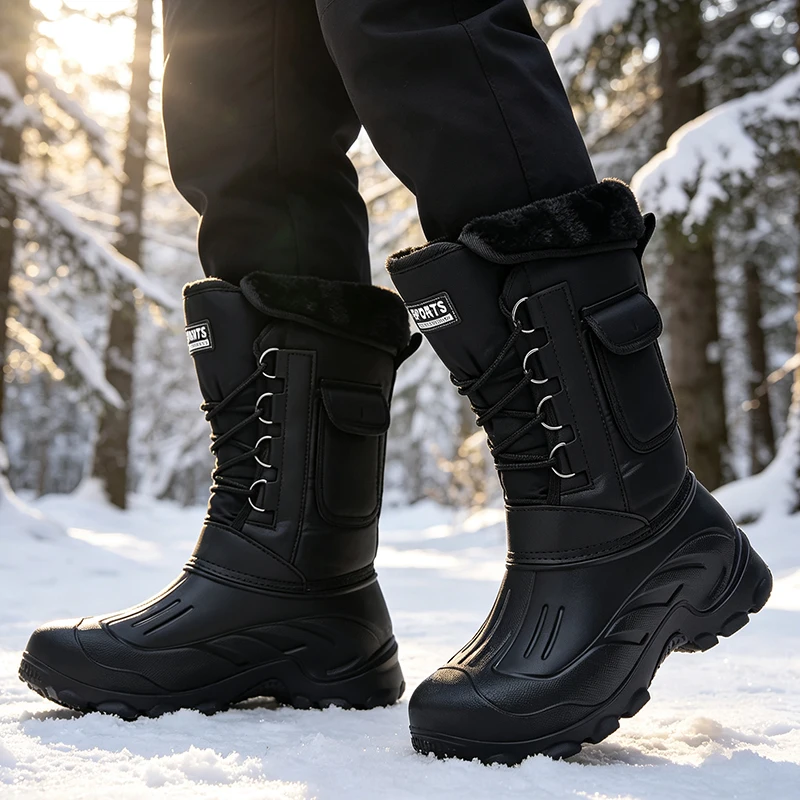Men Winter Snow Boots Outdoor  - đánh giá và giá Fishing Hook