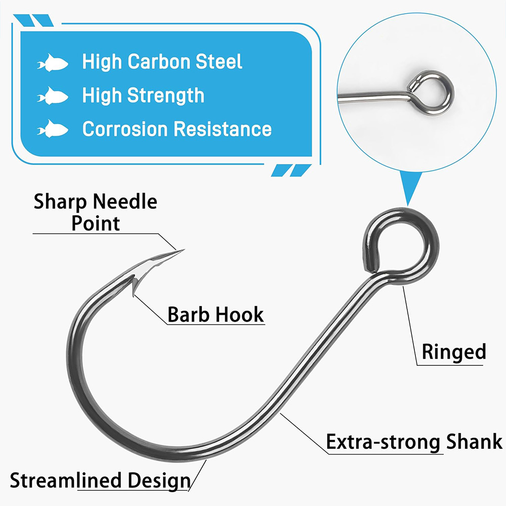 70Pcs Fishing Inline Single Ho - đánh giá và giá Fishing Hook Circle