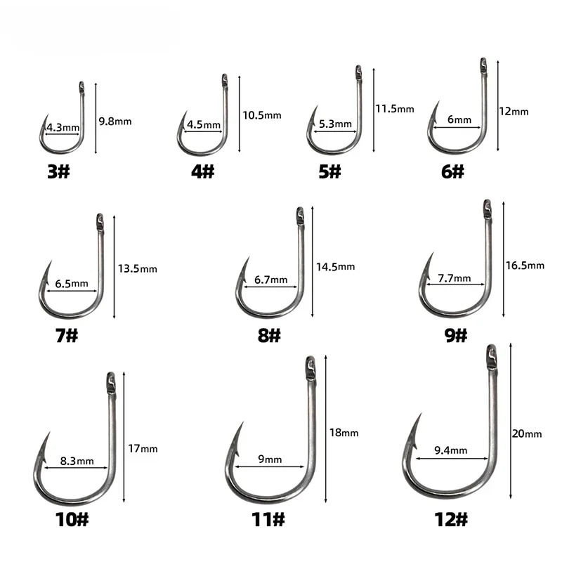 50-1600Pcs/BoxFishing Hooks Ca - đánh giá và giá Fishing Hook Circle