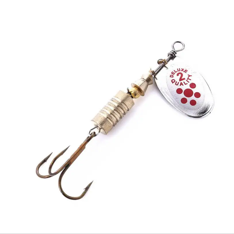 1PCS Metal Plating Spinner Bai - đánh giá và giá Fishing Hook Treble