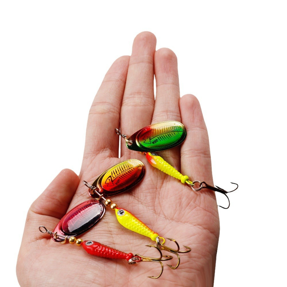 10pcs/Set Spinner Lures 9.1g 7 - đánh giá và giá Fishing Hook Treble