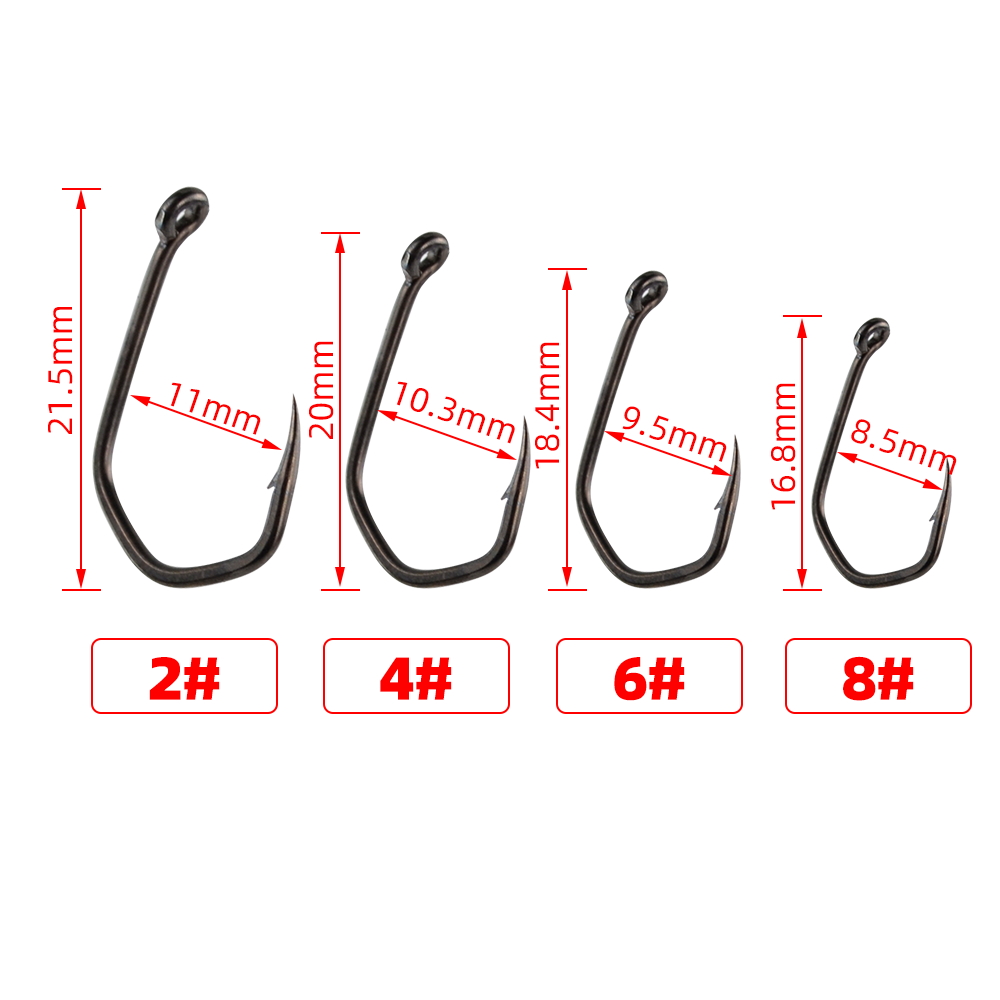 Bộ 50 Cá Chép Móc Câu Cá Kẽm G - đánh giá và giá Fishing Hook Assortment