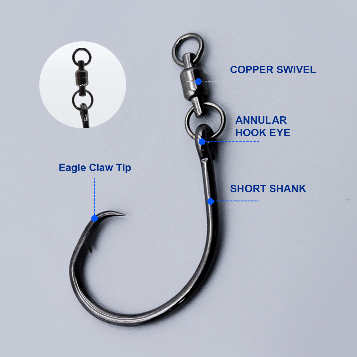 ZYZHE 3/6/9pcs Circle Hooks Wi - đánh giá và giá Fishing Hook Circle