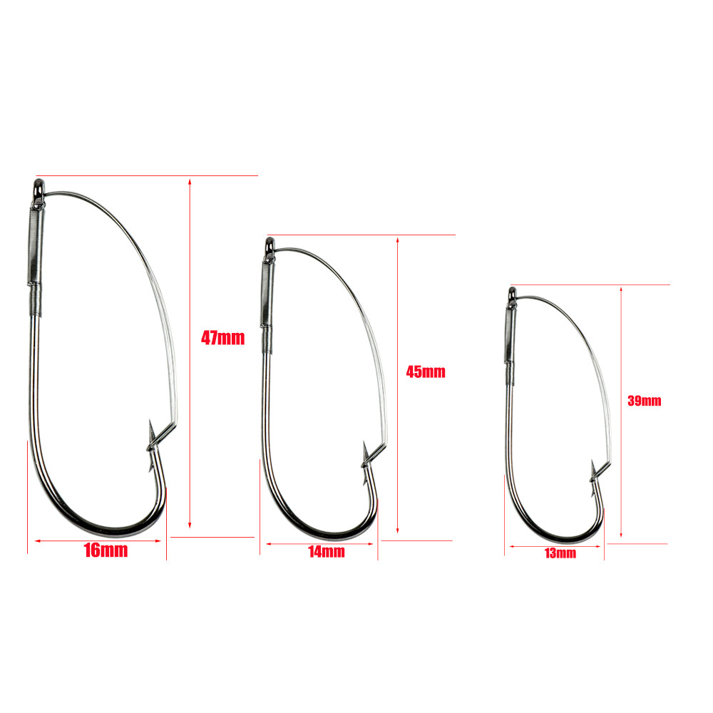 10Pcs/box Fishing Wacky Weedle - đánh giá và giá Fishing Hook Box