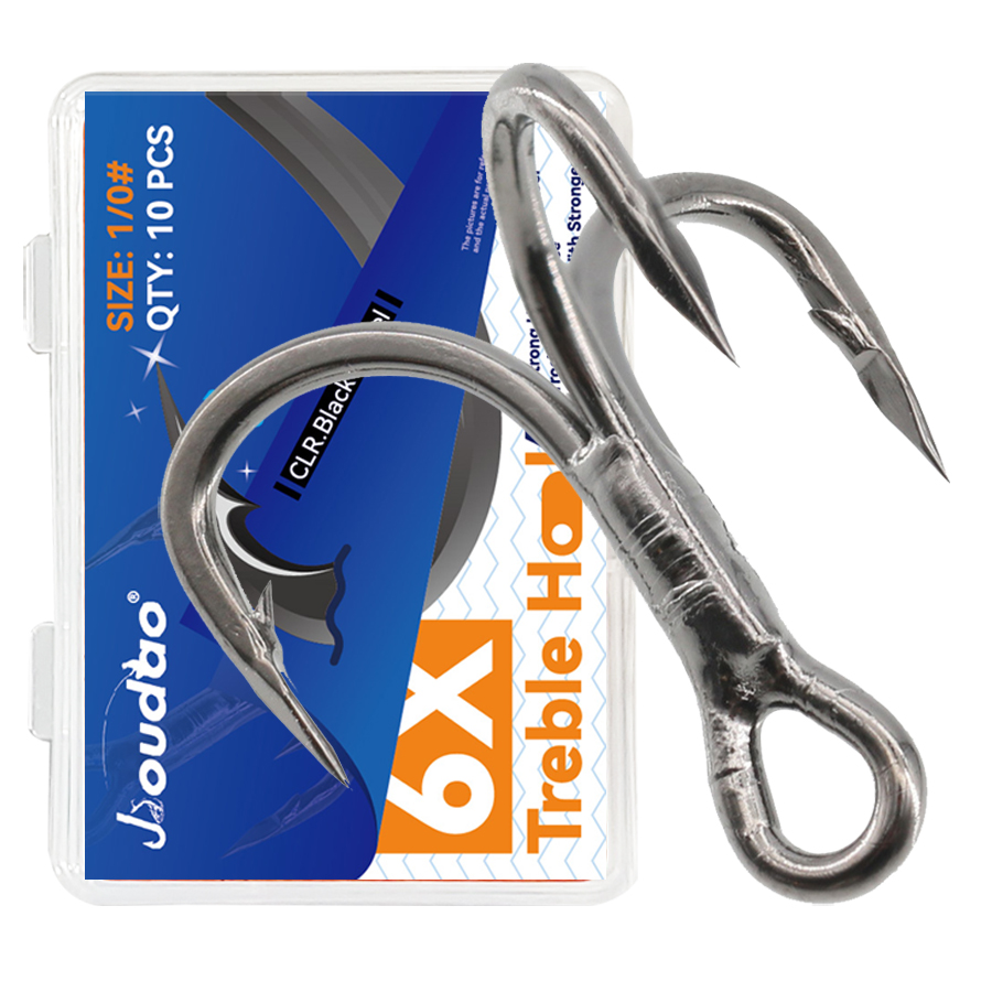 6X Fishing Treble Hooks Black  - đánh giá và giá Fishing Hook Offset