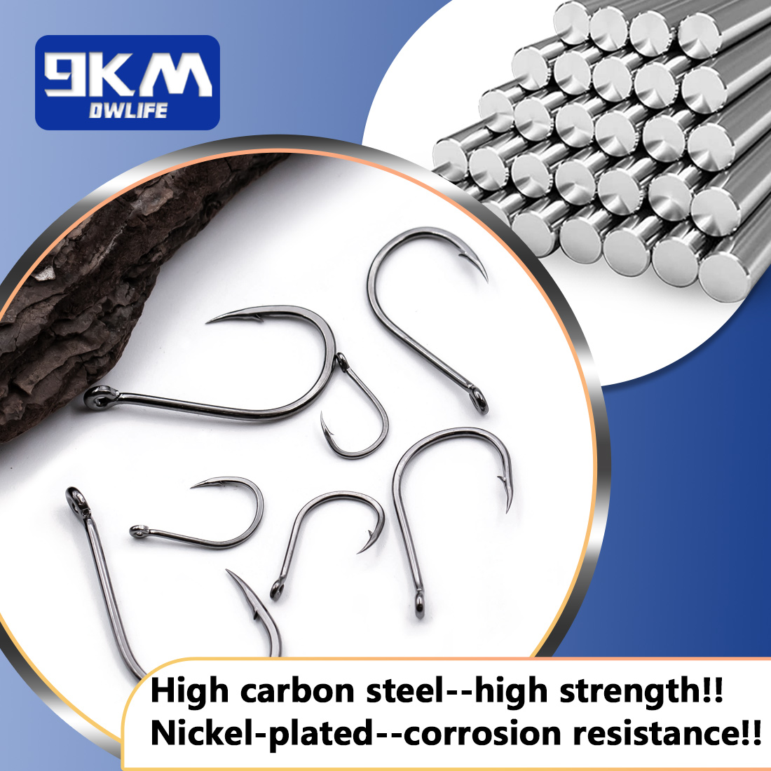 9KM Iseama Fishing Hooks 50~20 - đánh giá và giá Fishing Hook Circle