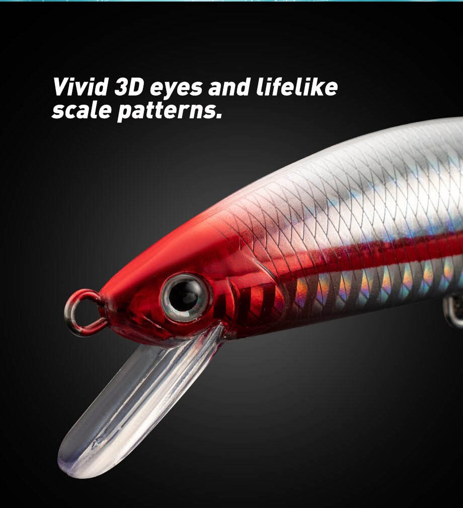 Fishing Lure Sinking Minnow 13 - đánh giá và giá Fishing Hook Treble