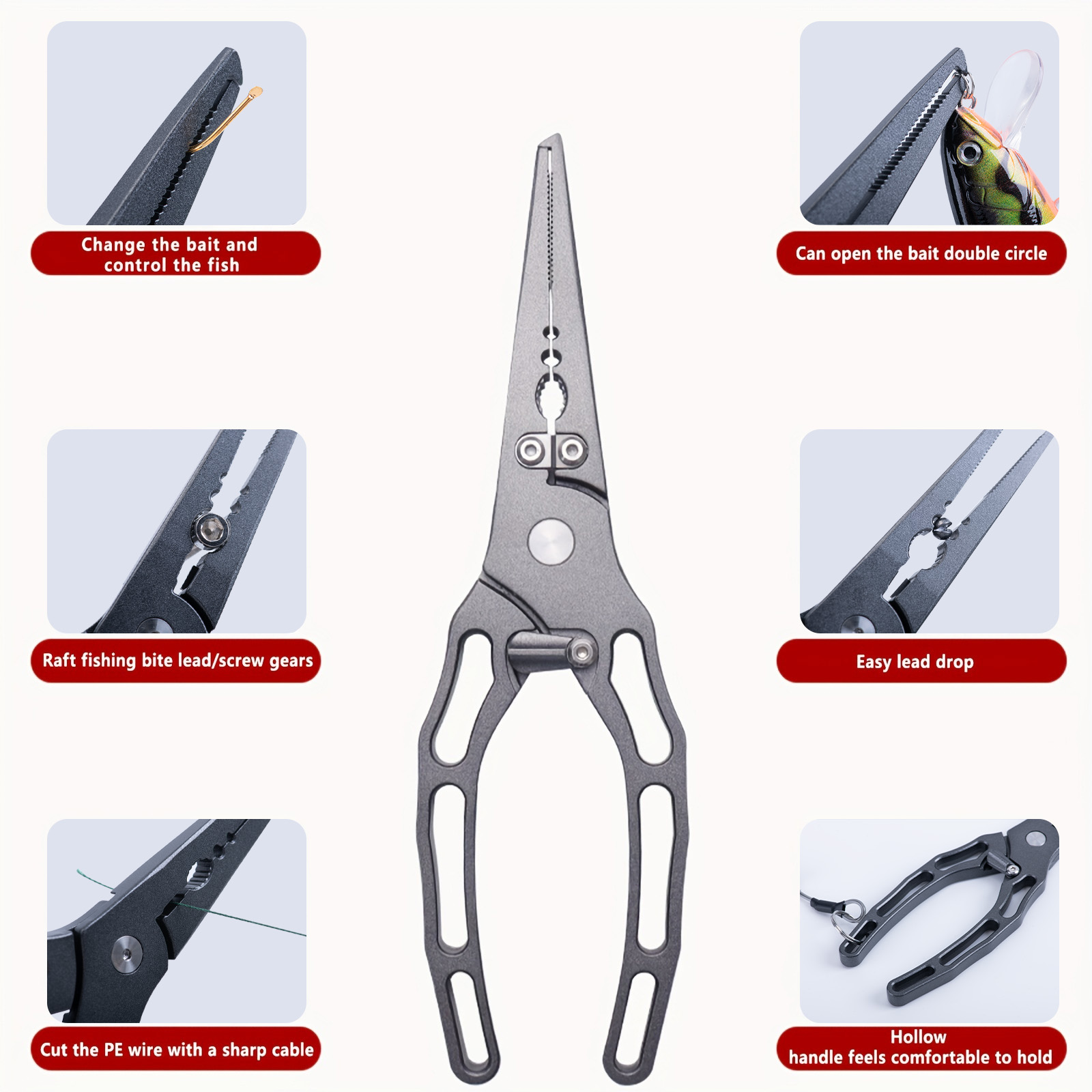 Fishing Pliers and Fish Grippe - đánh giá và giá Fishing Hook Sharpener